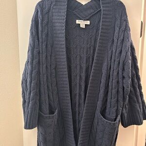 Tommy Bahama Deep Blue Cable Knit Cardigan